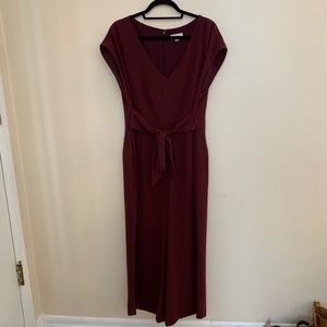 LOFT outlet burgundy/Cabernet jumpsuit